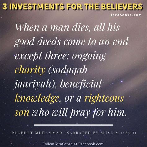 hadith sadaqa jariya|hadith sur la sadaqa.